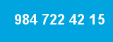 984 722 42 15 984 722 42 15
